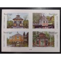 L) 2003 SWEDEN, ARCHITECTURE, HOME, PALM, TREE, NATURE, BLOCK OF 4, MNH