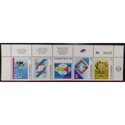 L) 1990 VENEZUELA, ORGANIZATION OF OIL EXPORTING COUNTRIES, COOPERATION FOR ENERGY SAFETY, FLAG, 30 YEARS, MNH