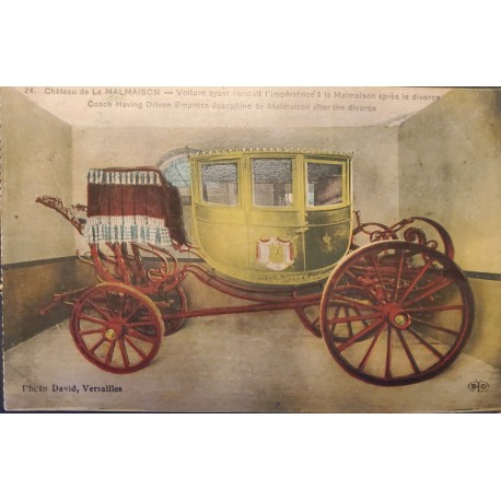 J) 1910 FRANCE, THE CAR THAT TAKEN THE EMPEROR TO MALMAISON AFTER THE DIVORCE, THE COACH THAT TOOK THE EMPEROR