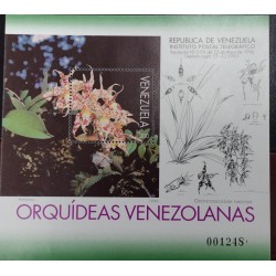L) 1996 VENEZUELA, ORCHID, FLOWERS, NATURE, ODONTOGLOSSUM NAEVIUM, MNH