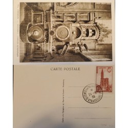 J) 1939 FRANCE, CATHEDRAL THE ASTRONOMIC CLOCK, POSTCARD