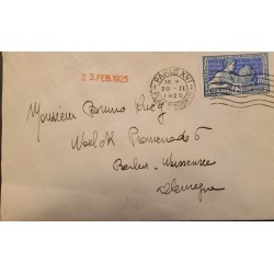 J) 1925 FRANCE, INTERNATIONAL EXHIBITION, AIRMAIL, CIRCULATED COVER, FROM FRANCE TO VESOUL