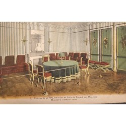 J) 1910 FRANCE, ROOM OF THE COUNCIL OF MINISTERS, POSTCARD, XF
