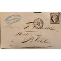 J) 1849 FRANCE, CERES, CIRCULATED COVER, FROM FRNACE TO POLAND