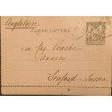 J) 1905 FRANCE, PEACE AND COMMERCE, POSTCARD, POSTAL STATIONARY CIRCULATED COVER, FROM FRANCE TO SWITZERLAND