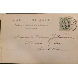 J) 1905 FRANCE, PEACE AND COMMERCE, POSTCARD, CIRCULATED COVER, FROM FRANCE