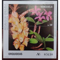L) 1991 VENEZUELA, ORCHID, NATURE, FLORA, FLOWERS, CATTLEYA VIOLACEA, MNH