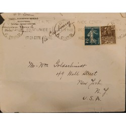 J) 1931 FRANCE, THE SHOWER, INTERNATIONAL COLONIAL EXHIBITION, MULTIPLE STAMPS, AIRMAIL, CIRCULATED COVER
