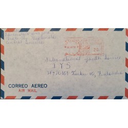 J) 1977 GUATEMALA, METTER STAMPS, RED, AIRMAIL, CIRCULATED COVER, FROM GUATEMALA TO FINLAND