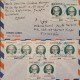 J) 1991 GUATEMALA, CLEMENTE MARROQUIN ROJAS, WRITER AND JOURNALIST, MULTIPLE STAMPS, AIRMAIL, CIRCULATED