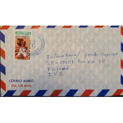 J) 1978 GUATEMALA, INTERNATIONAL YEAR OF WOMEN, AIRMAIL, CIRCULATED COVER, FROM GUATEMALA TO FINLAND