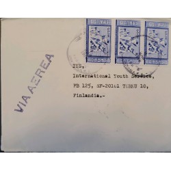 J) 1978 GUATEMALA, INDEPENDENCE, AIRMAIL, CIRCULATED COVER, FROM GUATEMALA TO FINLAND