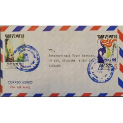 J) 1976 GUATEMALA, BICENTENNIAL, INDEPENDENCE UNITED STATES OF NORTH AMERICA, AIRMAIL, CIRCULATED