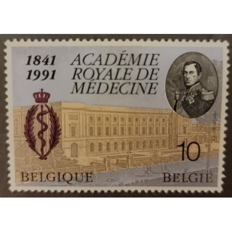 A) 1991 BELGIUM SNAKE, DOCTOR, ROYAL ACADEMY OF MEDICINE, MNH