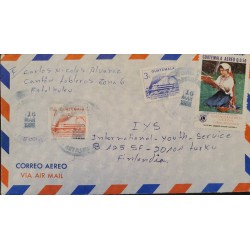 J) 1988 GUATEMALA, NATIONAL FOLKLÓRICO FESTIVAL, AIRMAIL, CIRCULATED COVER, FROM GUATEMALA TO FINLAND