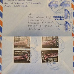 J) 1978 GUATEMALA, ARCHEOLOGY OF GUATEMALA, CULTURAL CENTER MIGUEL ANGEL ASTURIAS, MULTIPLE STAMPS, AIRMAIL