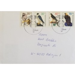 J) 1991 GERMANY, EAGLE, MULTIPLE STAMPS, AIRMAIL, CIRCULATED COVER, FROM GERMANY