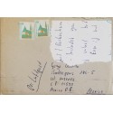J) 1960 GERMANY, HOUSES, FRAGMENT OF THE LETTER, MULTIPLE STAMPS, AIRMAIL, CIRCULATED COVER, FROM GERMANY TO MEXICO
