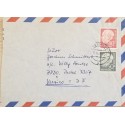 J) 1955 GERMANY, MULTIPLE STAMPS, AIRMAIL, CIRCULATED COVER, FROM GERMANY TO MEXICO
