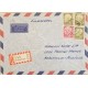 J) 1959 GERMANY, MULTIPLE STAMPS, AIRMAIL, CIRCULATED COVER FROM GERMANY TO USA