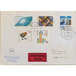 J) 1981 GERMANY, HEALTH THROUGH CANCER PREVENTION, POLAR RESEARCH, ENERGY RESEARCH, MULTIPLE STAMPS