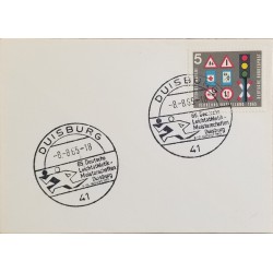 J) 1965 GERMANY, TRAFFIC SIGNALS, MAXIMUM CARD, XF