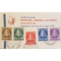 J) 1955 GERMANY, RADIO, TELEVISION AND PHONE EXHIBITION, HOOD, MULTIPLE STAMPS, CIRCULATED COVER, FROM GERMANY