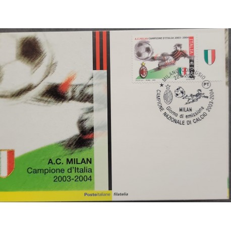 SL) 2004 ITALY, FOOTBALL CHAMPIONSHIP, MILAN, MAXIMUM CARD