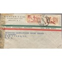 A) 1945 MEXICO, AMERICA UNITED FOR FREEDOM, WITH WATERMARK. AIRMAIL, TUBERCULOSIS FIGHT