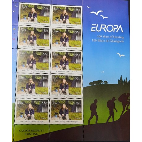 A) 2008, IRELAND, JOINT ISSUE WITH EUROPE, 100 YEARS OF THE SCOUTS MOVEMENT