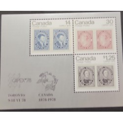 SA) 1978 CANADA, WORLD PHILATELIC EXHIBITION "CAPEX '78". TORONTO, MINISHEET