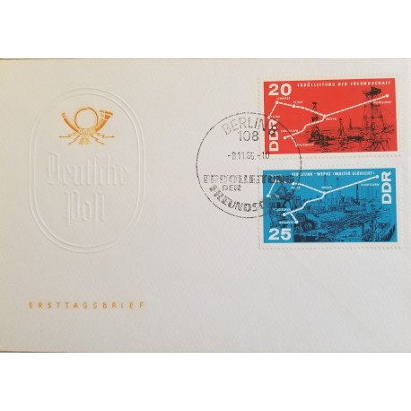 J) 1966 GERMANY, ROUTES, FDC
