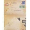 J) 1967 GERMANY, NUMERAL, SOVIETIC, REGISTERED, MULTIPLE STAMPS, AIRMAIL, CIRCULATED COVER