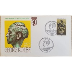 J) 1977 GERMANY, GEORG KOLBE, FDC