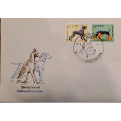 J) 1976 GERMANAY, SERVICE DOGS, WORKING DOGS, FDC