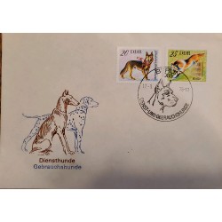 J) 1976 GERMANAY, SERVICE DOGS, WORKING DOGS, FDC