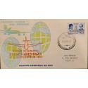 A) 1960 ARGENTINA, ANNIVERSARY OF THE MAY REVOLUTION, AIR FRANCE, FIRST INAUGURAL FLIGHT, CA
