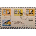 A) 1977 ARGENTINA, FROM BUENOS AIRES TO HOLLAND, RARE DESTINATION, AIR MAIL, MULTIPLE STAMP, XF