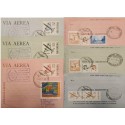 A) 1974 ARGENTINA, AIRPORT SERIES, INTER-AMERICAN PHILATELY EXHIBITION, SENT TO ENGLAND