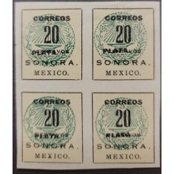 SL) MEXICO, SONORA, SC 409a, WORD SILVER MOVED