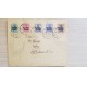 J) 1902 GERMANY, GERMANIA, WITH OVERPRINT IN BLACK, MULTIPLE STAMPS, AIRMAIL, CIRCULATED COVER, FROM GERMANY TO VICTORIA