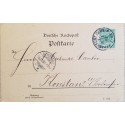 J) 1893 GERMANY, NUMERAL, 5 CENTS, POSTCARD, CIRCULATED COVER, FROM GERMANY