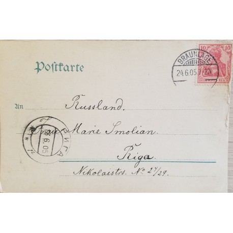J) 1957 GERMANY, GERMANIA, POSTCARD, AIMAIL, CIRCULATED COVER, FROM GERMANY