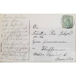 J) 1923 GERMANY, MARIANNE, POSTCARD, AIRMAIL, CIRCULATED COVER, FROM GERMANY TO HAMBOURG