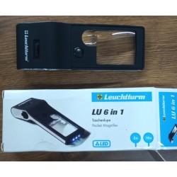 SL) POCKET MAGNIFIER, WITH LED LIGHT, ESSENTIAL FOR COLLECTOR