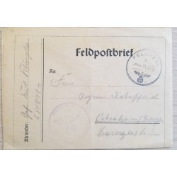 J) 1948 GERMANY, POSTCARD, PURPLE CANCELLATION NAZI, XF