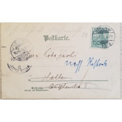 J) 1968 GERMANY, GERMANIA, POSTCARD, AITMAIL, CIRCULATED COVER, FROM GERMANY