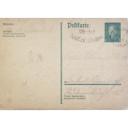 J) 1930 GERMANY, POSTCARD, PRESIDENT, AIRMAIL, CIRCULATED COVER, FROM GERMANY
