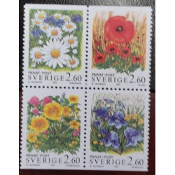 L) 1995 SWEDEN, FLOWERS, NATURE, FLORA, YELLOW, MNH