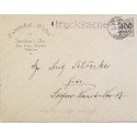 J) 1923 GERMANY, NUMERAL, WITH OVERPRINT IN BLACK, AIRMAIL, CIRCULATED COVER, FROM GERMANY